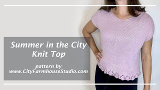 Knit Summer in the City Top - How To Make