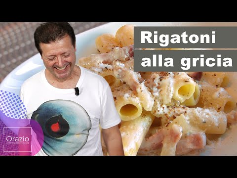 RIGATONI ALLA GRICIA - Ricetta classica della cucina laziale