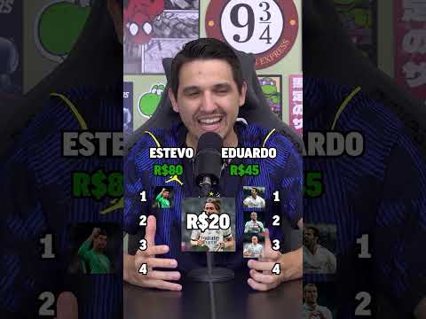 Quem monta o MELHOR TIME do Real Madrid com R$100? 💰⚽