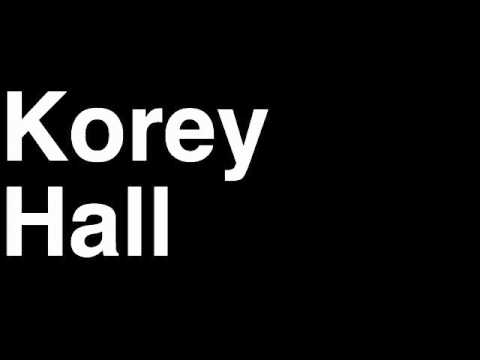 How to Pronounce Korey Hall New Orleans Saints NFL Football Touchdown TD Tackle Hit Yard Run