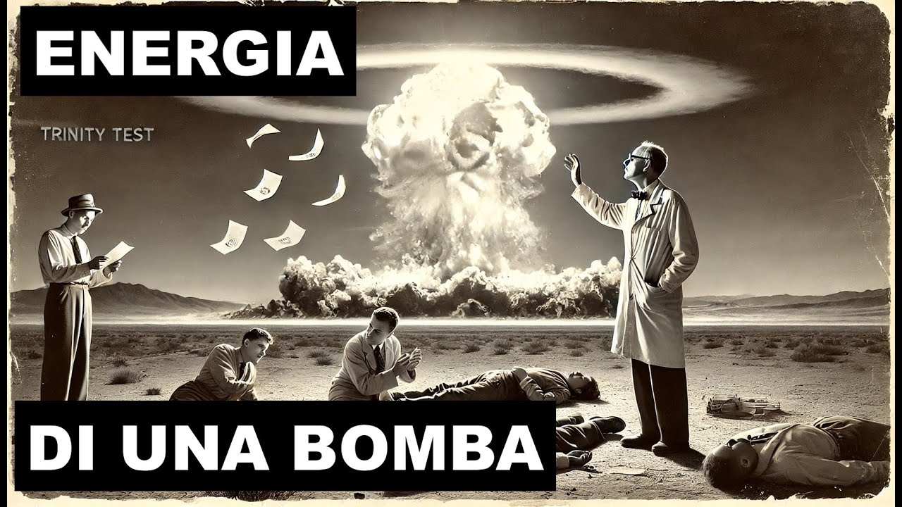 #nuclear Come si determina l'energia di una Bomba #nucleare a Fissione calcolando come Enrico #fermi