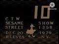 Sesame Street Show 1358 Tape Slate 1979