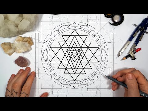 How to Draw the Full Sri Yantra Step by Step Tutorial