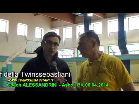 Intervista Coach ALESSANDRINI - Ascoli BK 06/04/2014