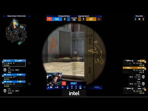 broky INSANE ACE to defend the site vs Astralis