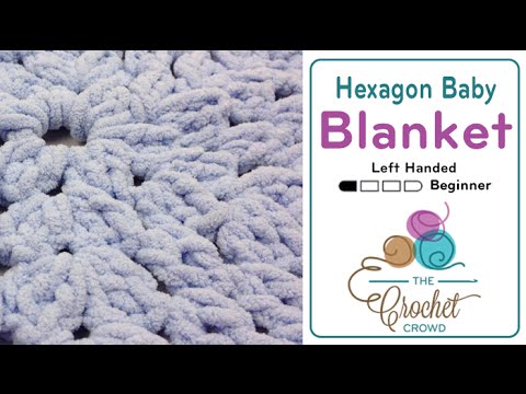 Left Hand Crochet for Beginners Baby Blanket Pattern The Crochet Crowd