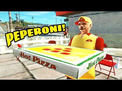 Uncle Asshole works as a pizza delivery boy for GTA SA (ft. Dani Loquendo 15)