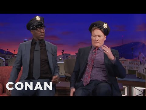 JB Smoove Casts Conan In His New Show "Carnival Cops" | CONAN on TBS