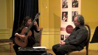 Katie Cho performs for Manuel Barrueco, Allegro from BWV 998 by J.S. Bach