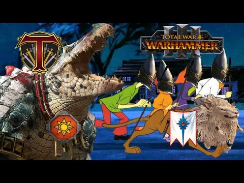 BIG BUSINESS KROXIGORS | High Elves vs Lizardmen - Total War Warhammer 3