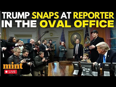 Donald Trump LIVE | Trump Explodes at Reporter on Putin Question Inside Oval Office | White House
