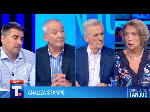 DOBRO JUTRO TANJUG  - Analiza štampe 28,0722. • Zoran Milosavljević i Ljubinka Milinčić