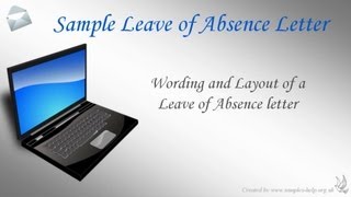 How to write a Leave of Absence Letter