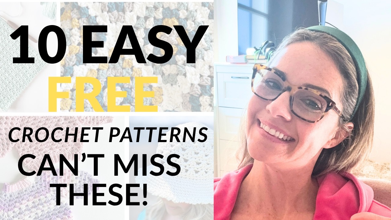 10 EASY & FREE Crochet Patterns You Can’t Miss! 🧶✨