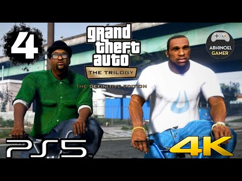 GTA SAN ANDREAS DEFINITIVE EDITION Gameplay Walkthrough Part 4 [4K 60FPS PS5] - No Commentary