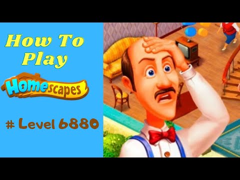 How to play Homescapes - Level 6880 #gameplay