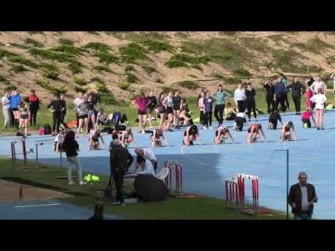 100m kobiet bieg 3 - Piła 20210515