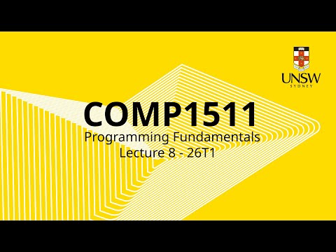 COMP1511 Week 4 Lecture 2