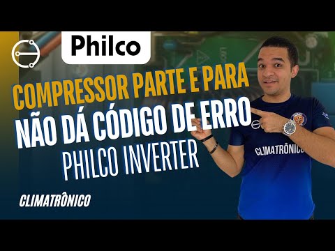 Vídeo: Philco Inverter: Compressor parte e para — 8 passos
