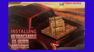 Installing Tie Down Anchors in a Pick Up.