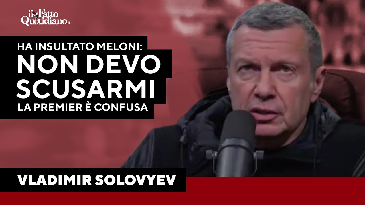 Il presentatore russo che ha insultato Meloni: “Non mi devo scusare, la premier italiana è confusa”