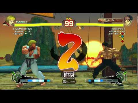 USFIV~ Ken (LeviStrauss1829) vs.  Fei-long (Ryukichkun) HD
