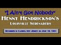 "I Ain't Got Nobody" Henny Hendrickson's Louisville Serenaders 1931
