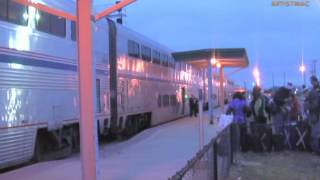 preview picture of video 'Westbound Amtrak California Zephyr in Galesburg, IL'