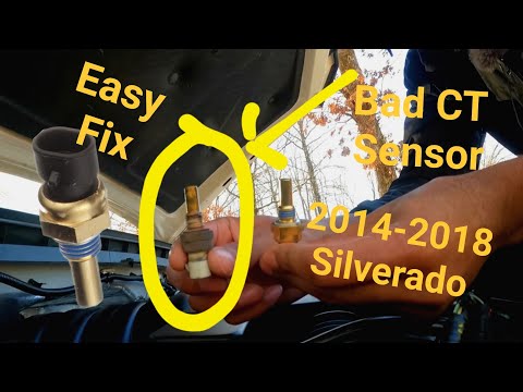 Coolant temperature sensor replacement for 2014-2018 Silverado 1500