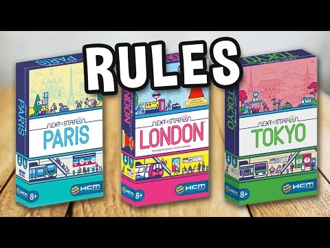 How to play NEXT STATION London, Tokyo, Paris (official rules, instructions gameplay) Spielregeln TV