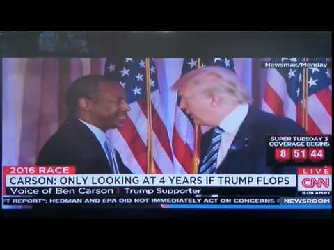 Ben Carson booming endorsement for Donald Trump! LOL
