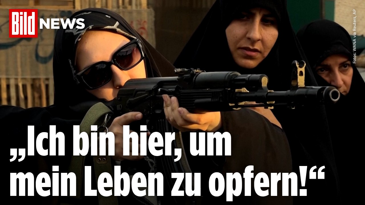 IRAN: Frauen werden jetzt für möglichen US-Angriff gerüstet!