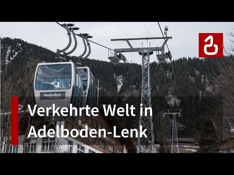 Dorf-Seilbahn Oey - Adelboden | Gruppenpendelbahn mit kurioser Kurven-Technik