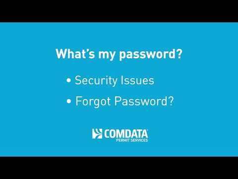 Comdata Permit Services Password Reset