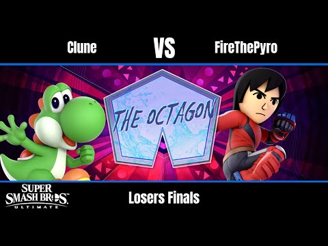 Clune (Yoshi) vs FireThePyro (Mii Brawler) - Ultimate Losers Finals - Octagon #124