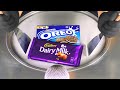 ASMR Cadbury OREO Ice Cream Rolls Making Dairy Chocolate And Cookies To Rolled Fried Ice Cream