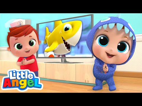 Baby Shark Dance | Nursery Rhymes by Little Angel Video