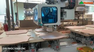 MÁY LÀM MỘNG ÂM CNC 5 Đầu 1 Line  đa năng chạy Cnc cắt Router tuyệt đẹp