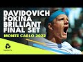 Alejandro Davidovich Fokina's Rampant Final Set vs Grigor Dimitrov | Monte Carlo 2022