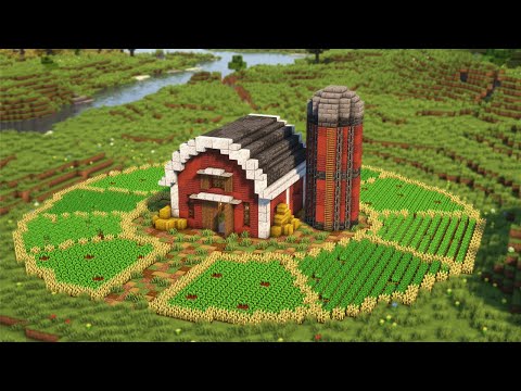 How to Build a Red Barn | Minecraft