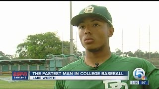 The fastest player in college baseball