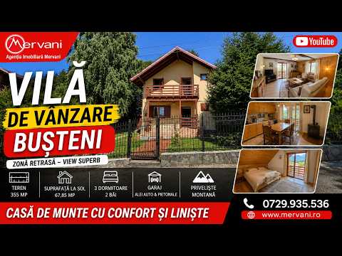 Vila cu 4 camere de vanzare in Busteni — Video