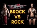 WWE Summerslam 2013-The Rock vs Brock Lesnar ...