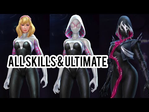Marvel Future Fight : All Spider-Gwen Skills & Ultimate