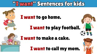 I Want to… | Easy English Sentences for Kids | Learn English #kidslearning #educationalvideo