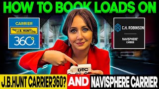 How to book loads on  Navisphere Carrier and J.B.Hunt Carrier360? #dispatcher #dispatchingtrucks