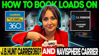 How to book loads on  Navisphere Carrier and J.B.Hunt Carrier360 #dispatcher #dispatchingtrucks