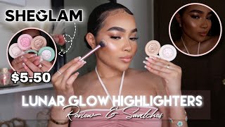 SHEGLAM LUNAR GLOW HIGHLIGHTERS REVIEW + SWATCHES | SHEGLAM Makeup Review 2024