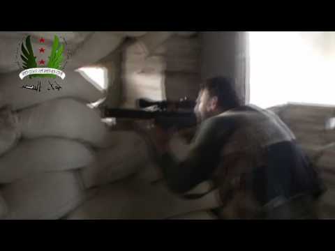 عملية قنص عناصر النظام في الكلية الحربية في بلدة الدار الكبيرة في ريف حمص من قبل لواء النصر