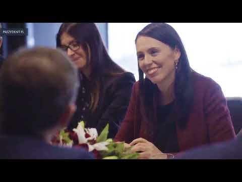 Spotkanie Prezydenta Andrzeja Dudy z Premier Nowej Zelandii Jacindą Ardern